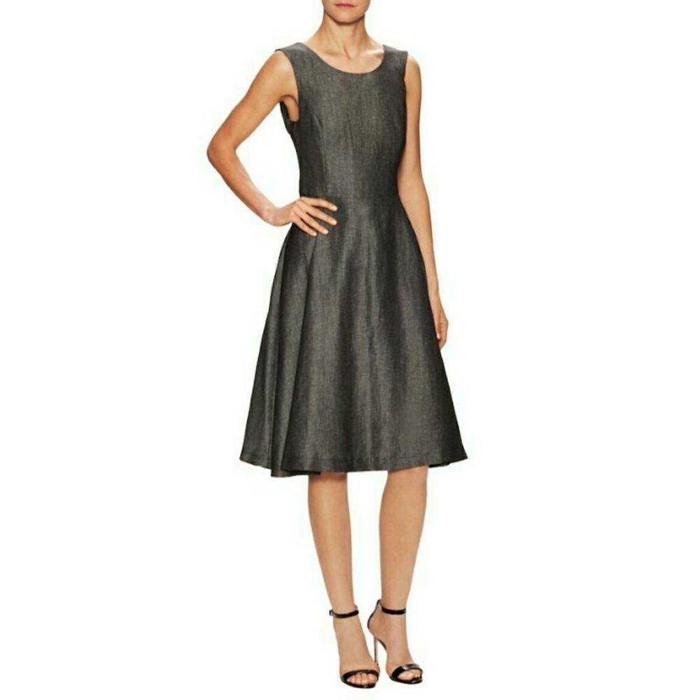 Pink Tartan Clara Sleeveless Cotton Gray Dress